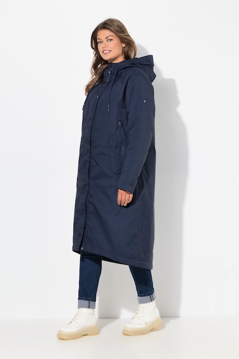 Funktionsmantel, Kapuze, 2-Wege-Zipper, Doppeltaschen