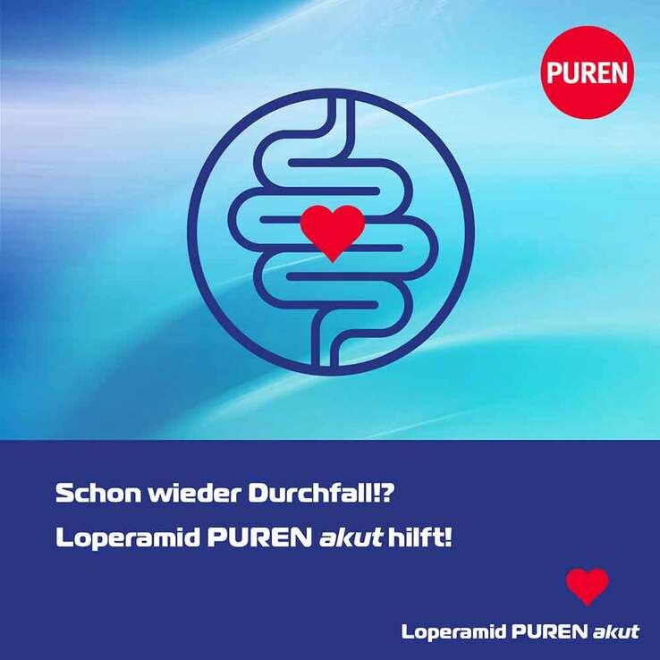 Loperamid PUREN akut 2 mg Schmelztabletten, 12 St