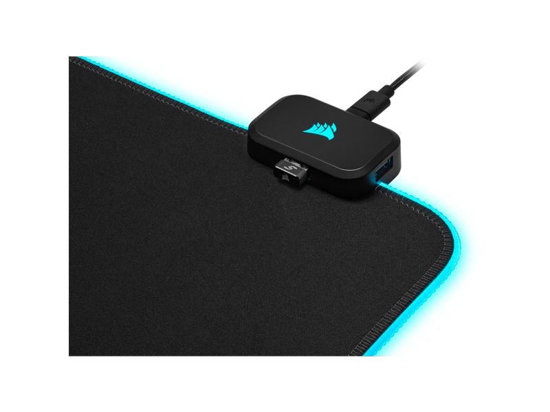 Corsair Gaming-Mausmatte MM700 RGB Extended XL iCUE Schwarz MM700 Extended XL Mausmatte mit RGB-Beleuchtung
