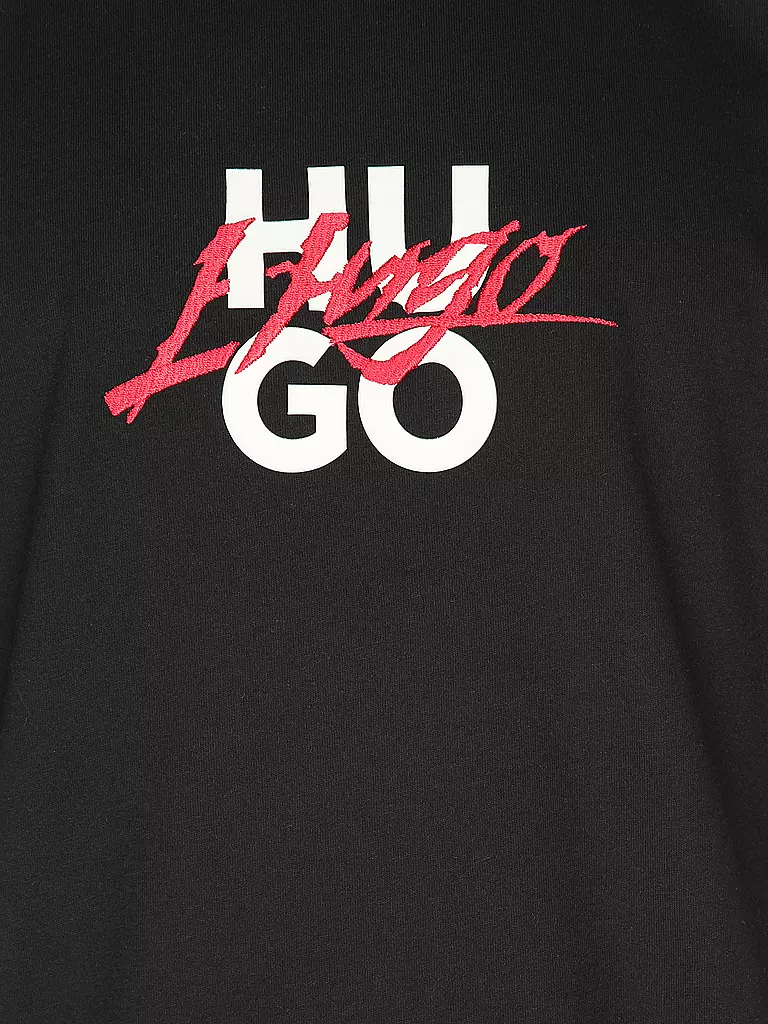 HUGO T-Shirt DLONGNY schwarz