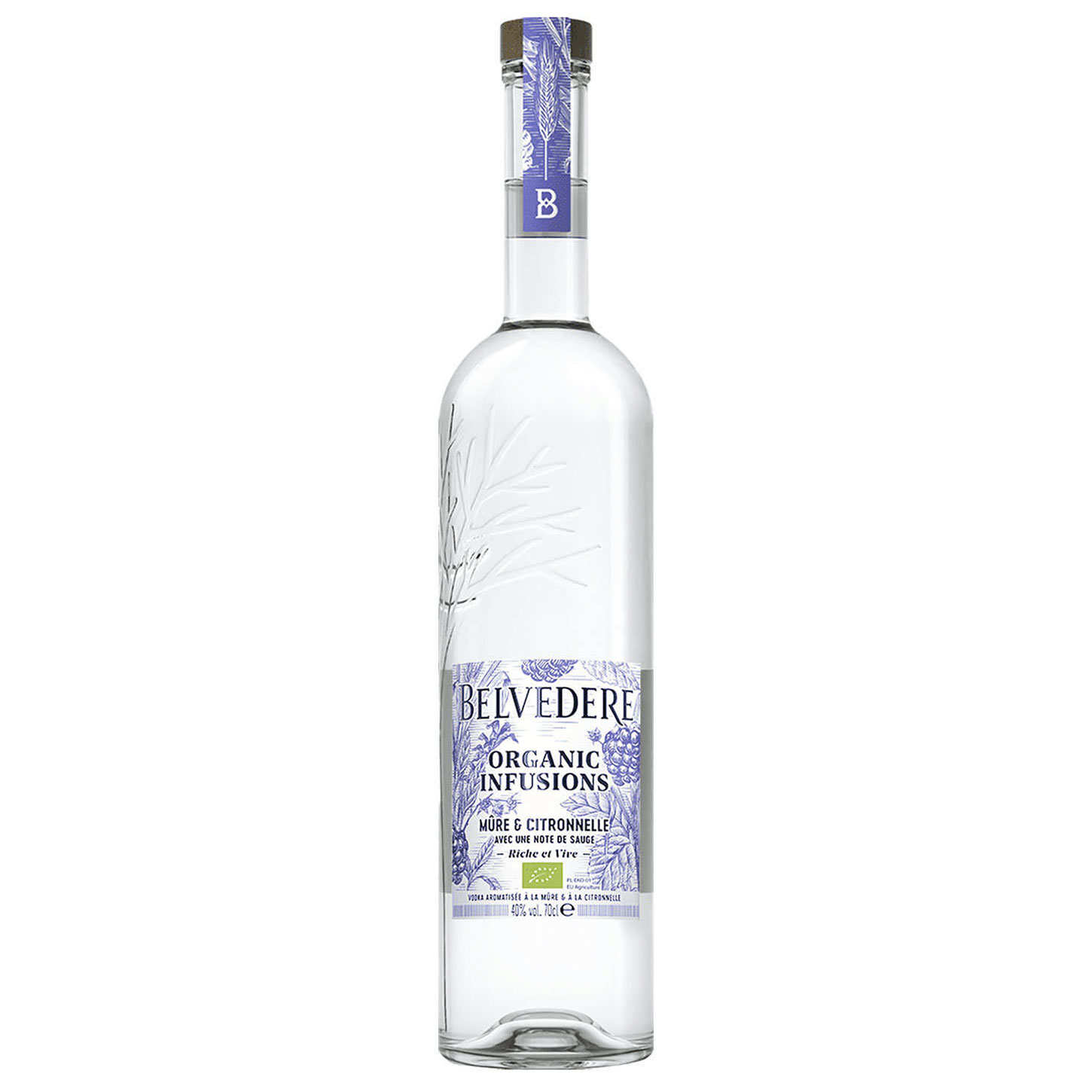 Vodka Belvedere Infusion mûre et citronnelle bio