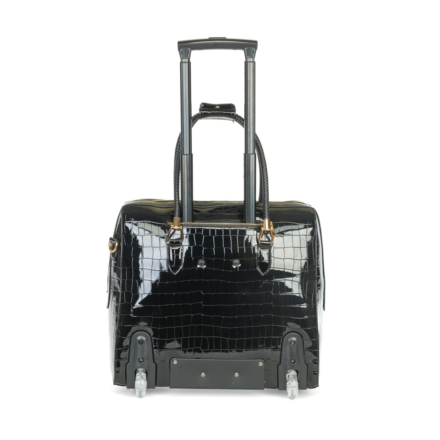 Olivia Lauren Alice Business Trolley croco zwart