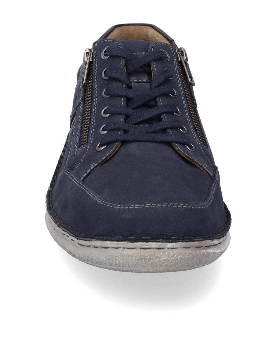 Halbschuh Alfred 02, indigo-kombi