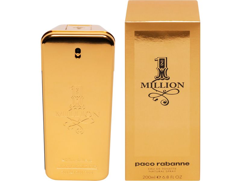 Paco Rabanne Eau de Toilette One Million 200 ml Herrenduft für den extravaganten Gentleman