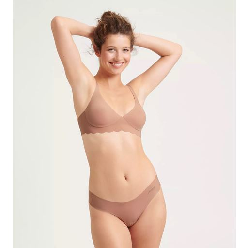 Sloggi ZERO Microfibre 2.0 Hipstring Trusser, Cameo Brown, XL