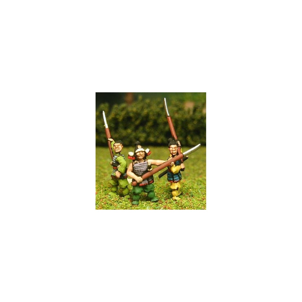 Samurai: Lower Class Samurai in light armour, with sword and Naginata