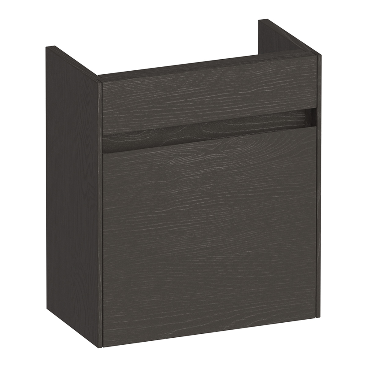 Brauer Inspire fonteinkast 40cm met 1 deur rechtsdraaiend timber anthracite