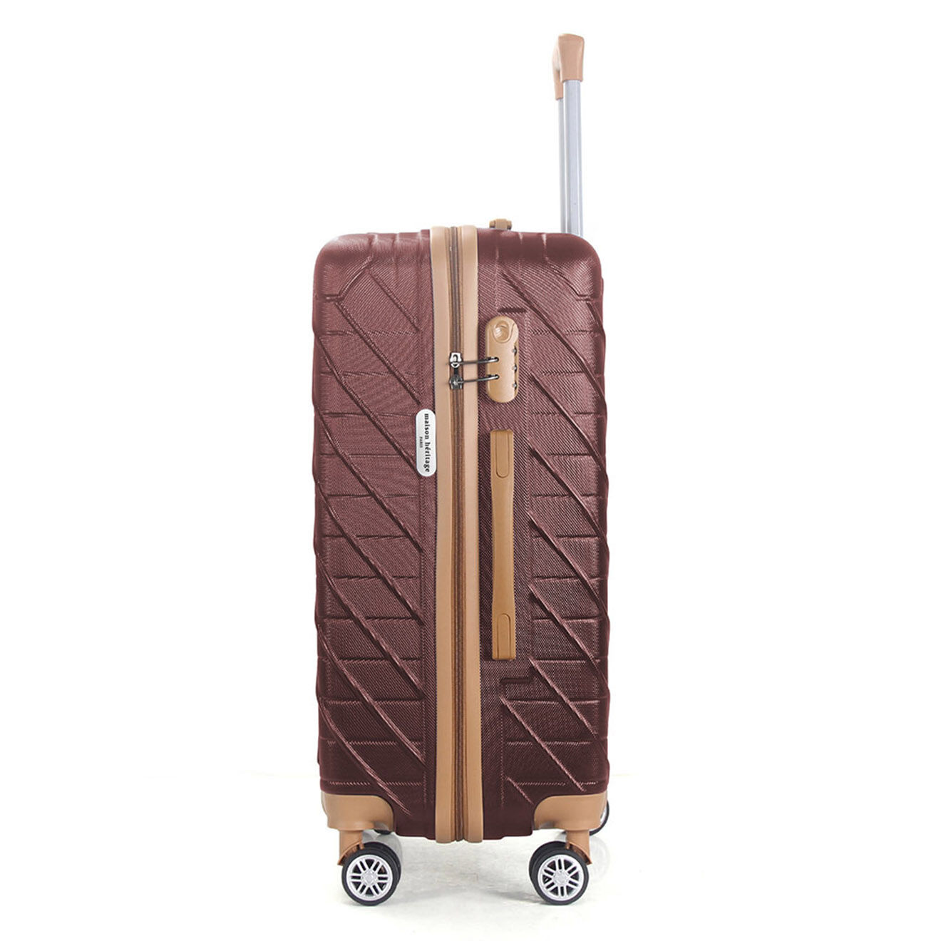 Maison Héritage Valise Moyen Séjour 4 roues doubles Saint-Germain 65 cm rouge bordeaux