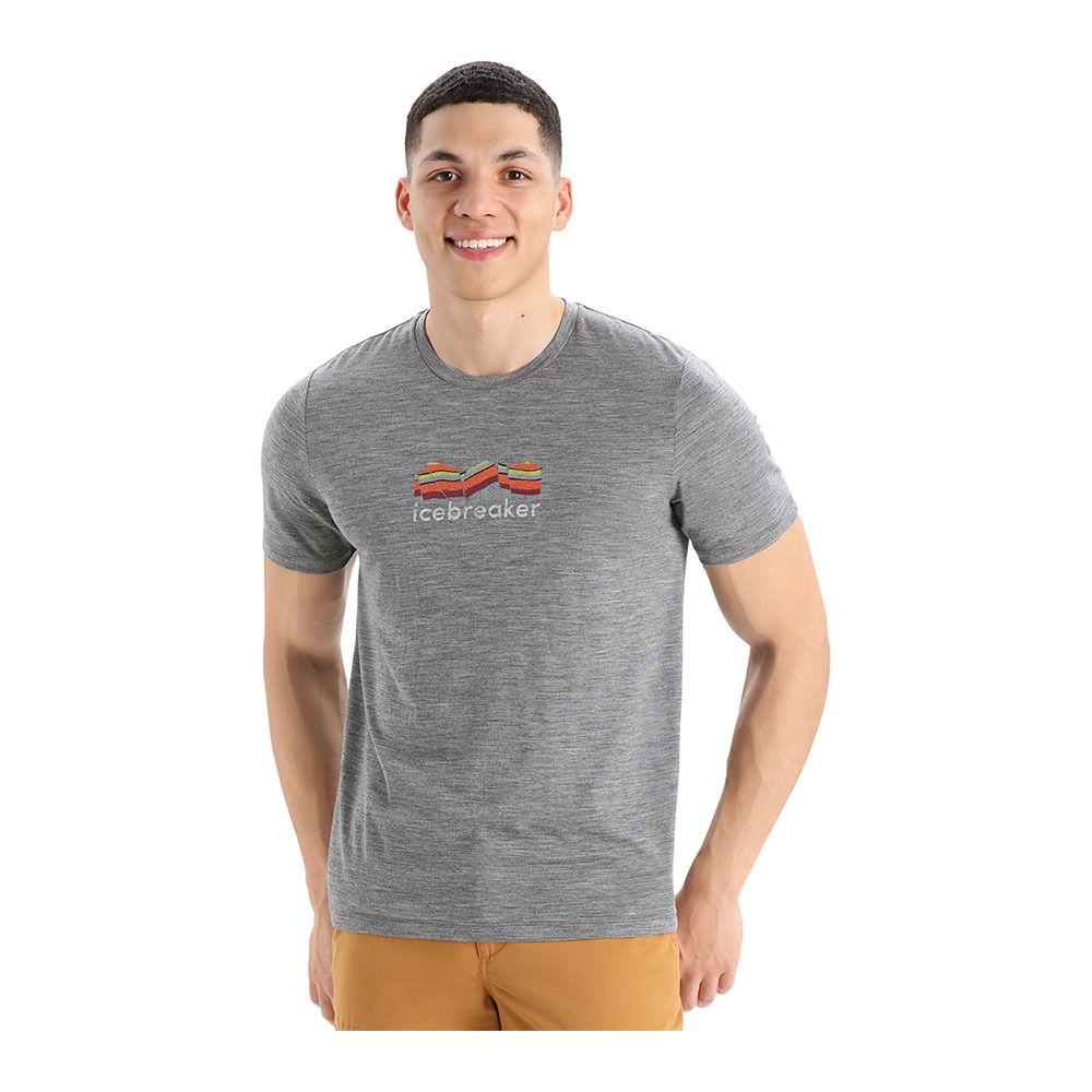 Icebreaker TECH LITE II - Tee-shirt Homme gritstone hthr