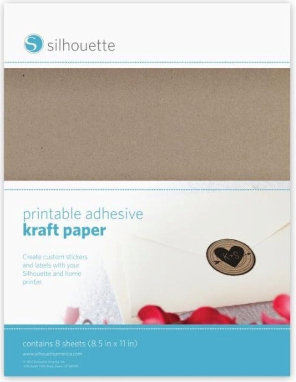 Silhouette  Printable Craft Sticker Paper, Light brown    Gestalte individuelle Sticker & Etiketten