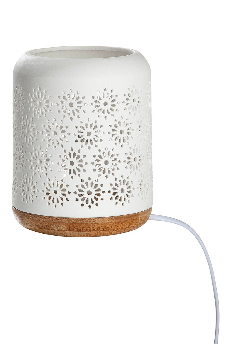 GILDE tafellamp, 17,5 cm hoog, wit porselein