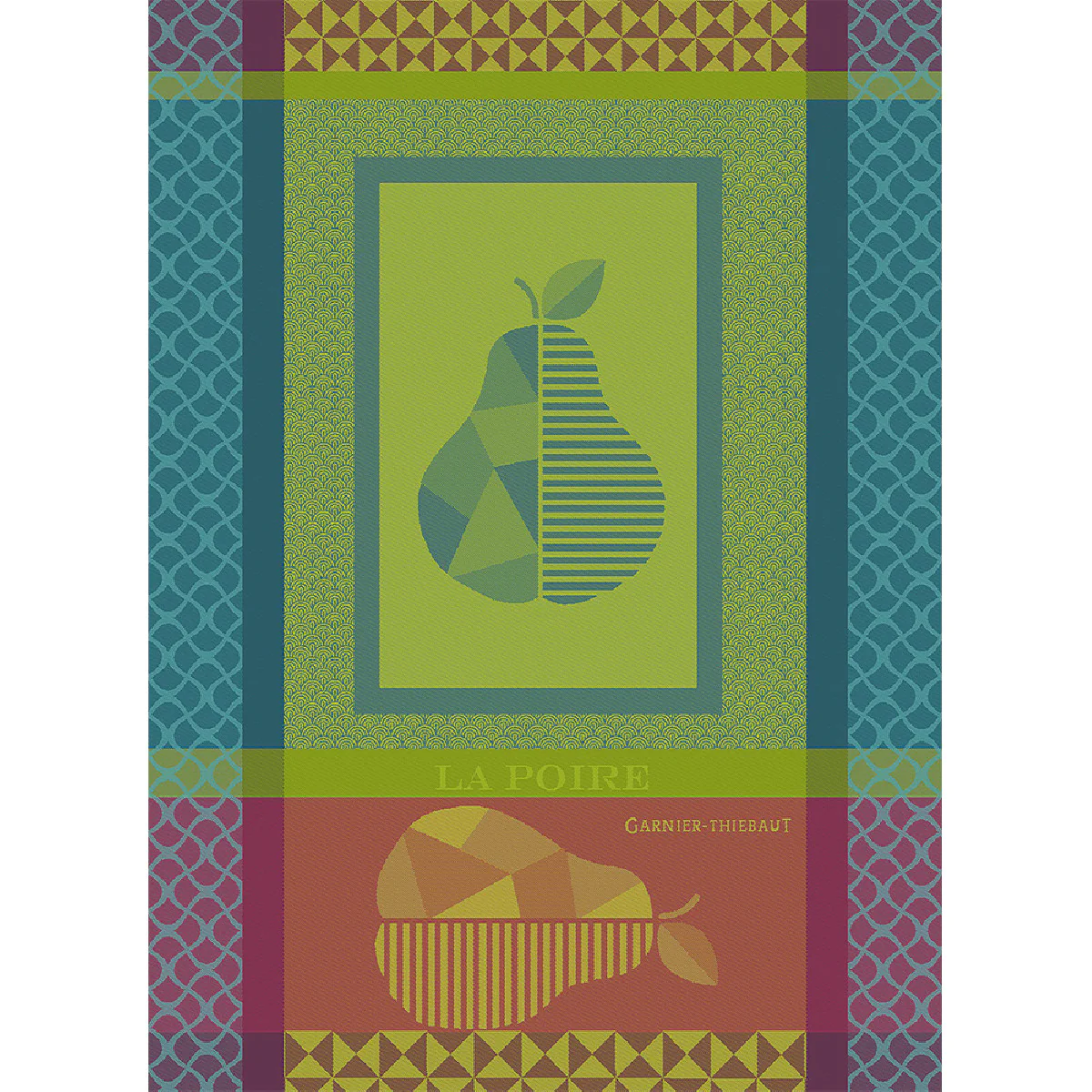 Torchon pur coton multicolore 56x77 Garnier Thiebaut