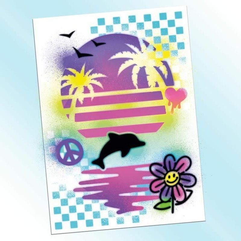 Airbrush Plush - Mini Poster Art Kit - Creatief - Inclusief Accessoires