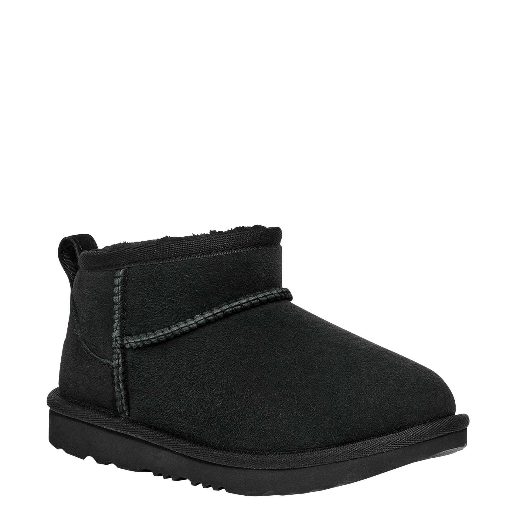 CLASSIC ULTRA MINI - Bottines fourrées en cuir | Noir
