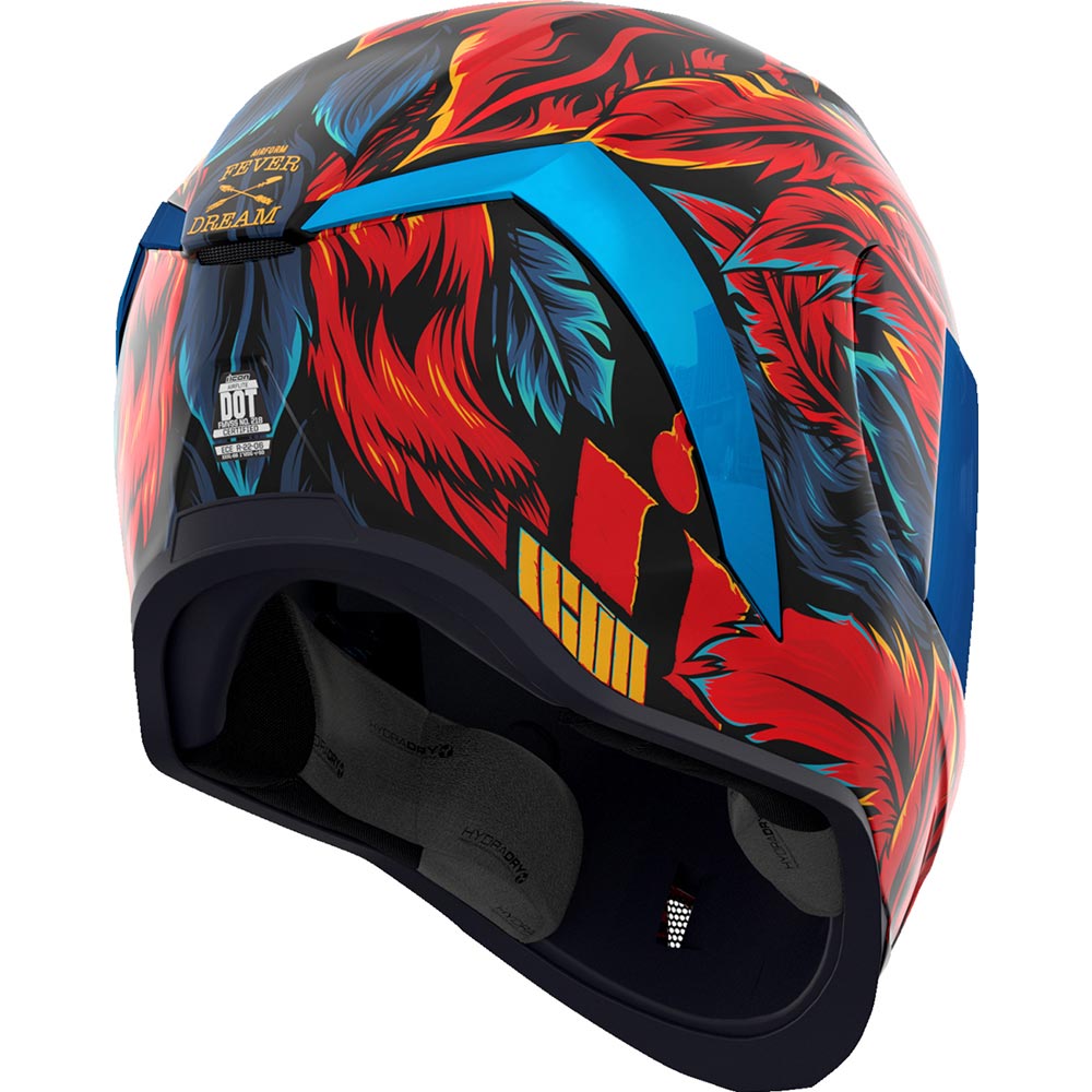 Icon - Casque Airform Fever Dream™ Rouge / Bleu