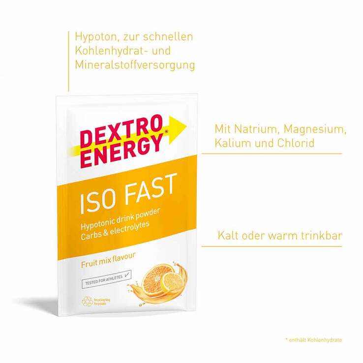 Dextro Energy Sports Nutr.IsoFast Pulver Fruit-Mix, 56 g