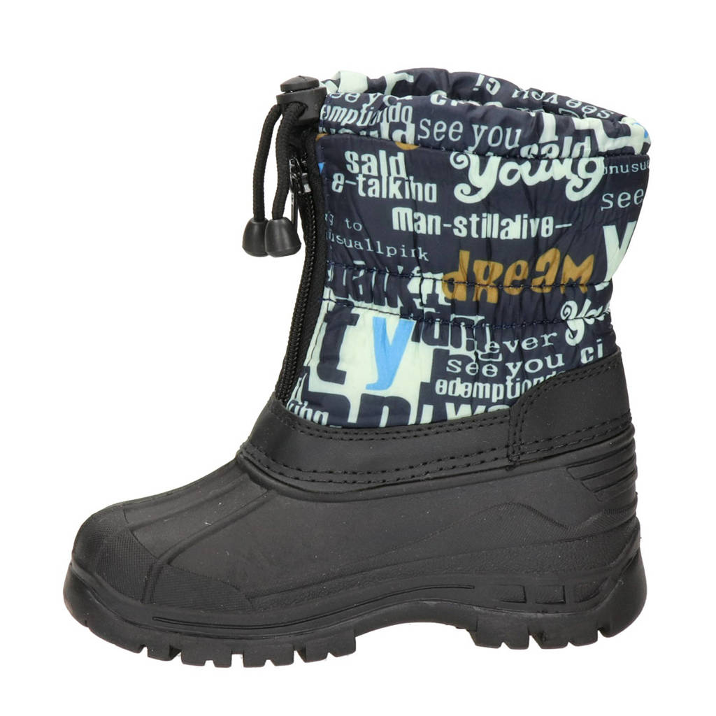 Snow Fun snowboots donkerblauw/multi