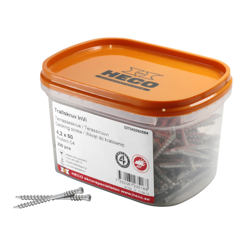 Terrasseskrue 200-pk 4,2x60 mm
