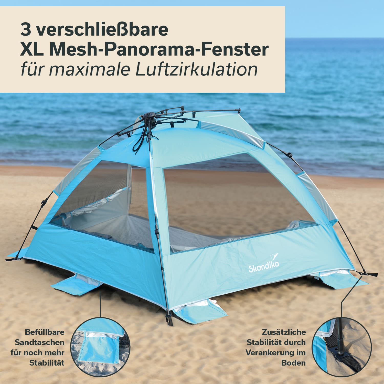 Skandika Skal pop-up strandtent