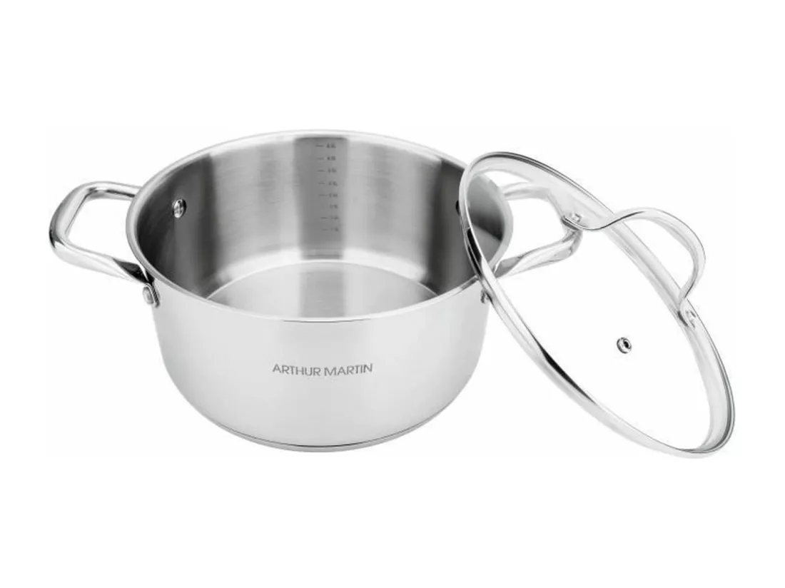 Marmite 36 cm avec couvercle – Inox
