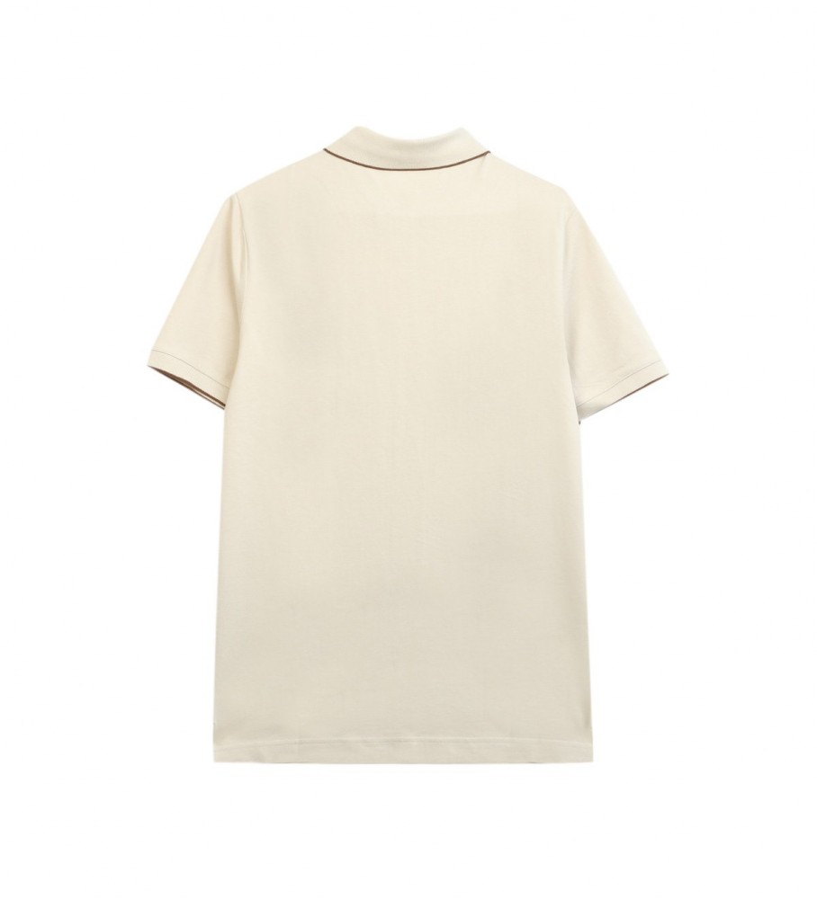 Calvin Klein Polo Slim De Piqu bege