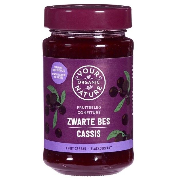 Your Organic Nature Zwarte bes fruitbeleg 250 gram