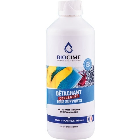Détachant concentré tous supports Biocime - Flacon de 500 ml