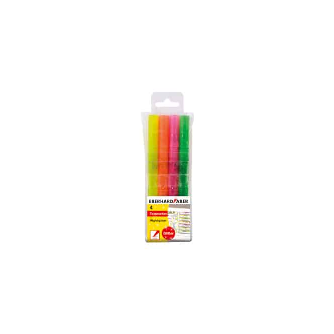 Eberhard Faber - Textmarker - Glitzer - 4 Farben