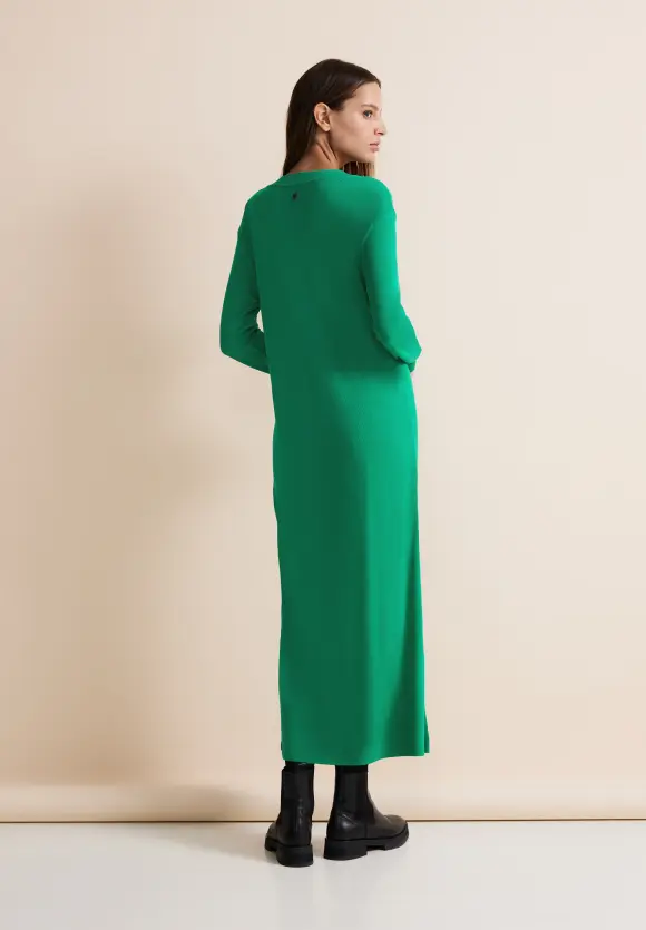 Strick Maxikleid - fresh spring green