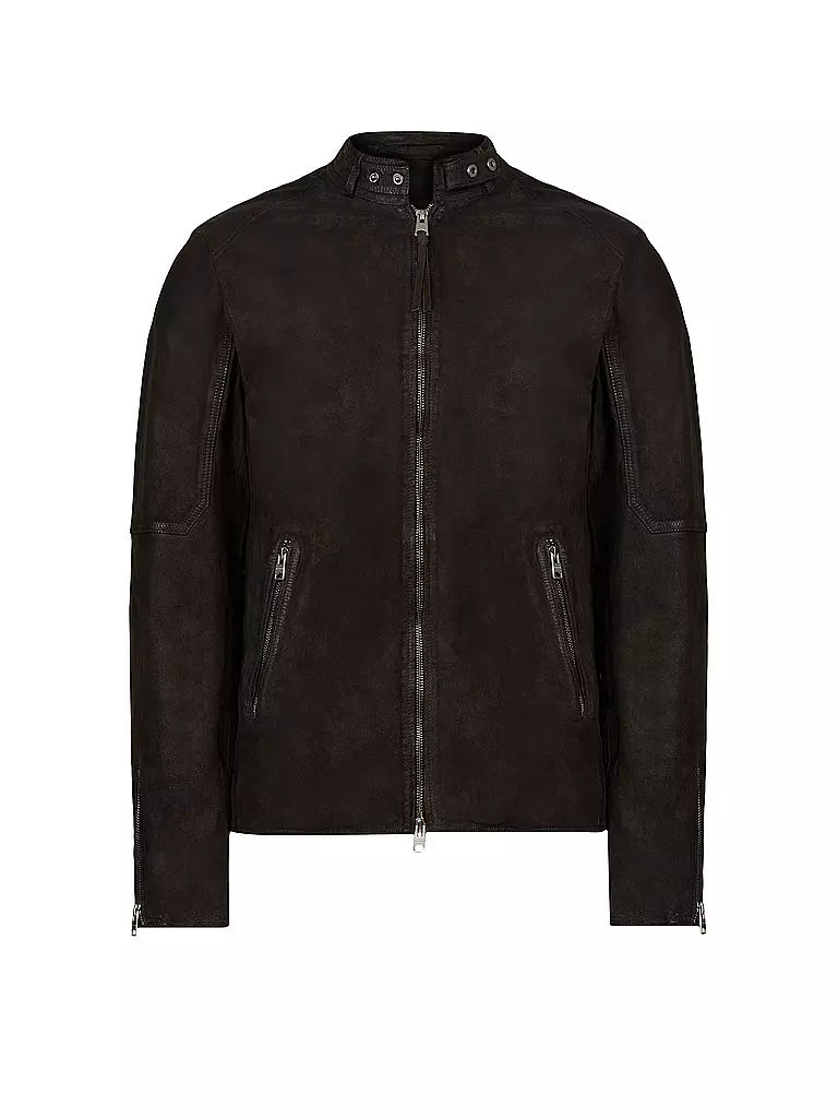 ALLSAINTS Lederjacke CORA grau