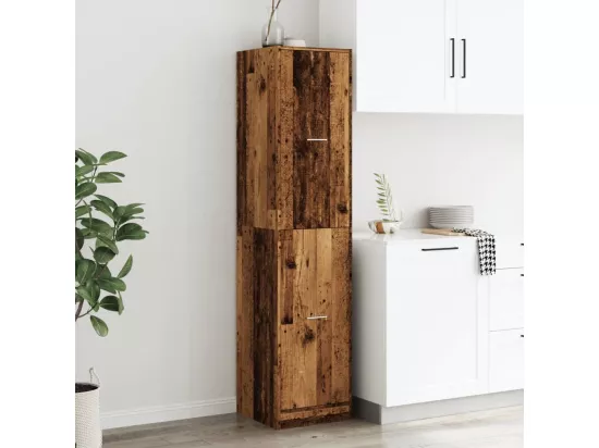 Armoire d'apothicaire vieux bois 40x41x174,5 cm bois ingénierie