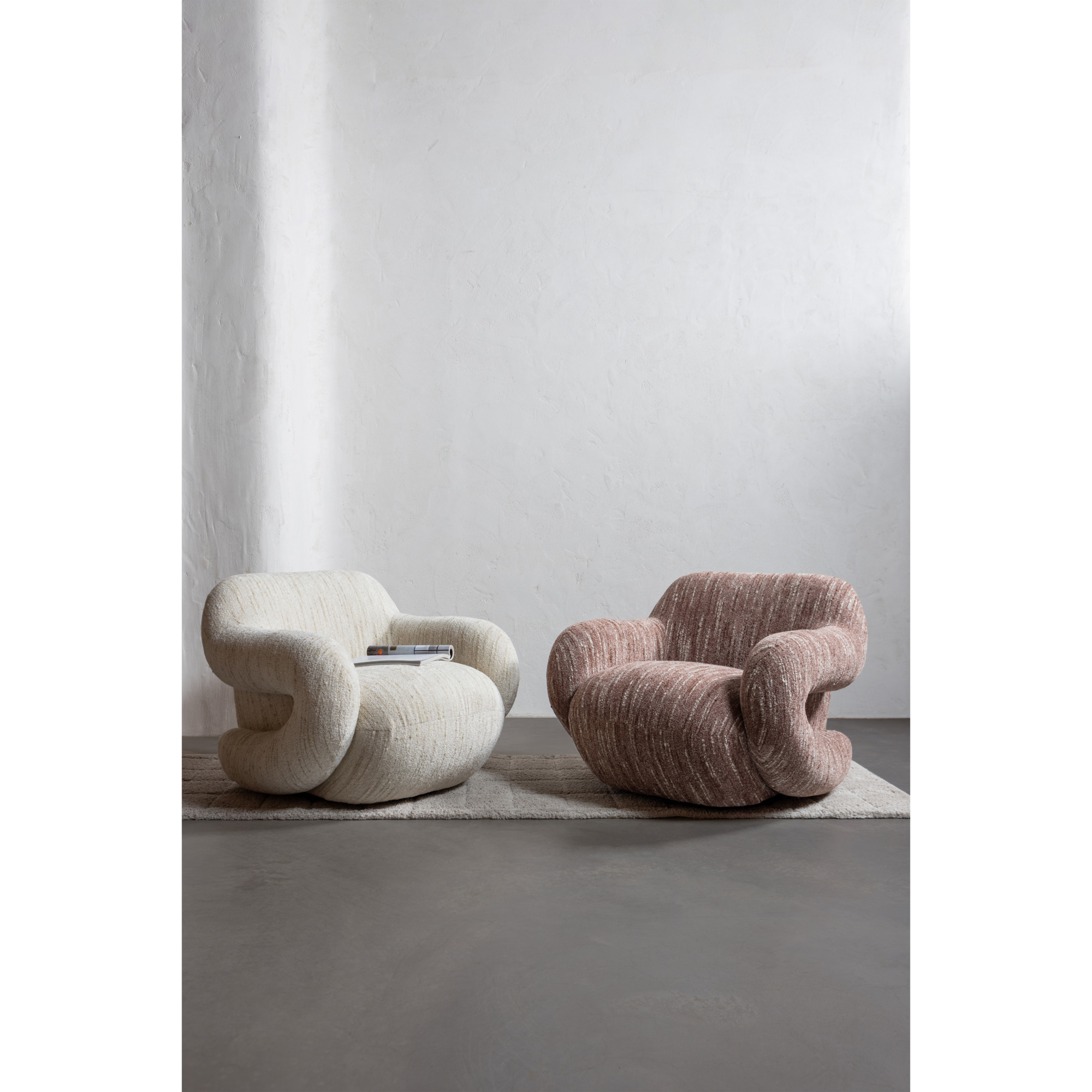 Folke Fauteuil - Chenille - Naturel Melange