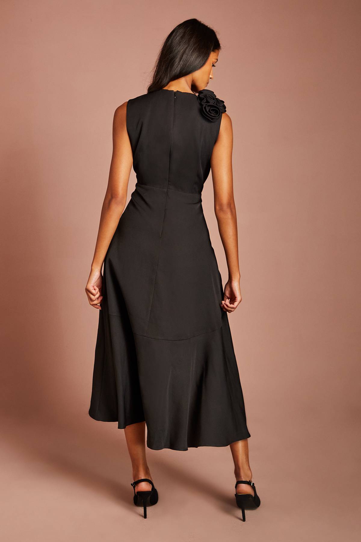Coast Robe Mi-longue Asymétrique À Corsage 3D Petite Taille