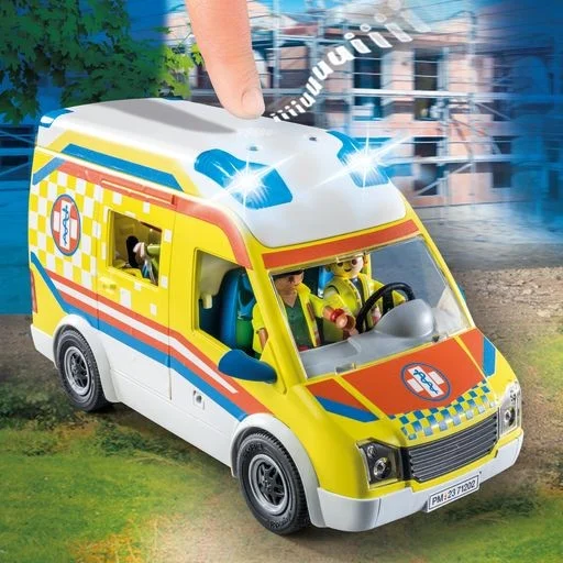 Playmobil - Ambulance med lys og lyd (71202)
