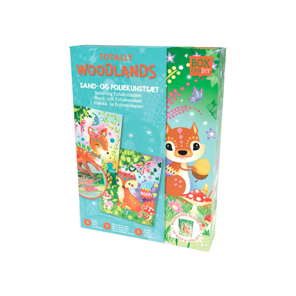 BOX CANDIY Sand and Foil Art - Totally Woodlands - 1 stk