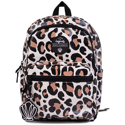 Little legends rugzak met regenhoes large - leopard shark - 38 cm
