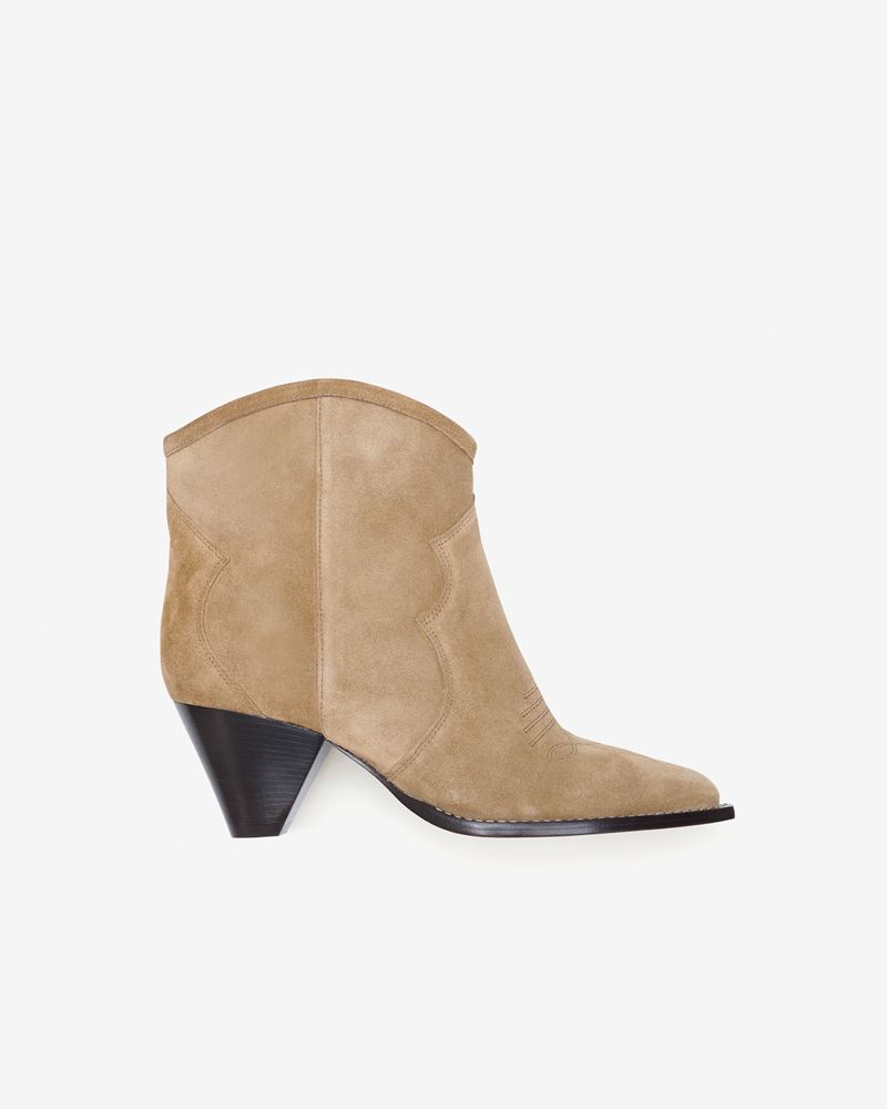 BOTTINES EN CUIR VEAU VELOURS DARIZO