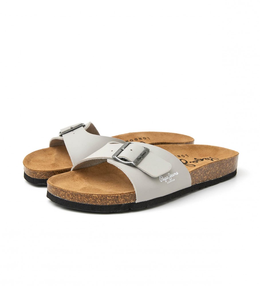 Sandálias Pepe Jeans Bio Single Champion cinza