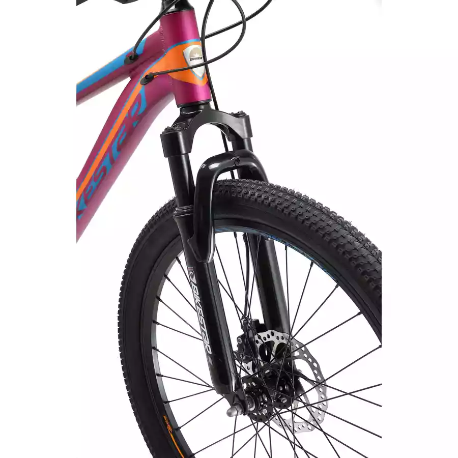 Bikestar Kinderrad 24 Zoll Alu MTB Sport berry