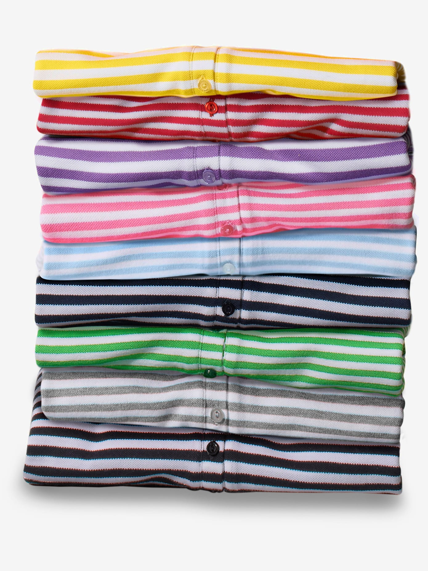 Style polo classique au motif rayé original