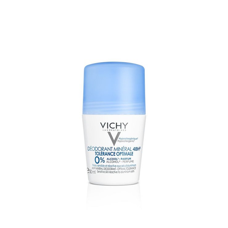 Tolerance Optimale 48h Peaux Sensibles 50ml Déodorant Roll-on Minéral Vichy