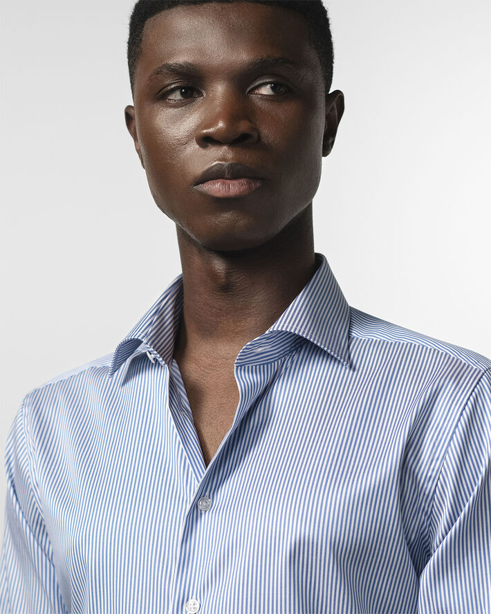 BARONS The Lawyer 4. 0 | Mid blue stripe | Slim fit Mid blue stripe