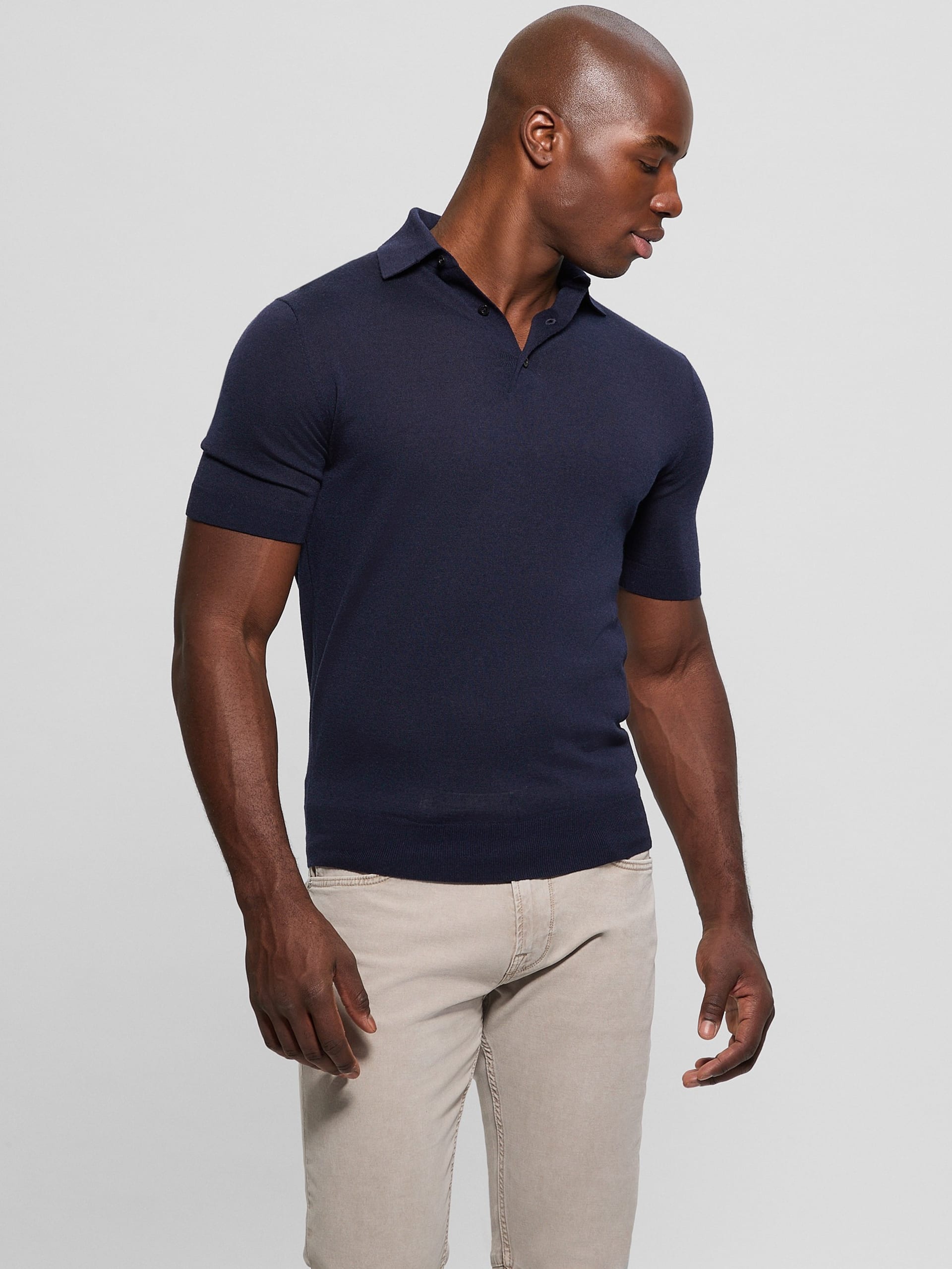 Suéter polo de lã Fred