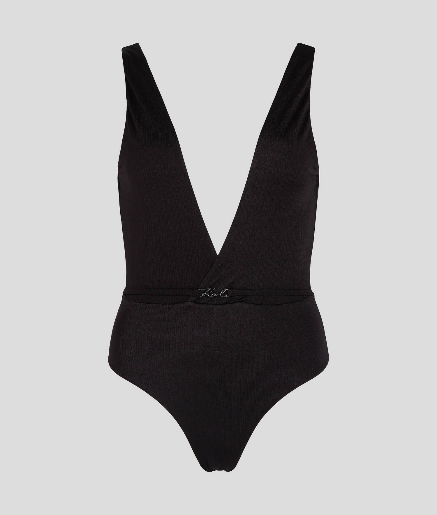 MAILLOT DE BAIN MÉTALLISÉ AU DÉCOLLETÉ EN V PLONGEANT