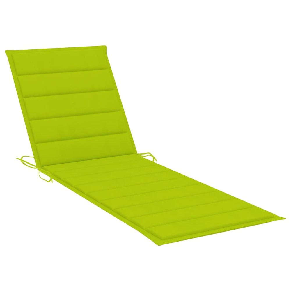 Transat chaise longue bain de soleil lit de jardin terrasse meuble d'extérieur 200 cm avec coussin bois d'acacia solide 02_00