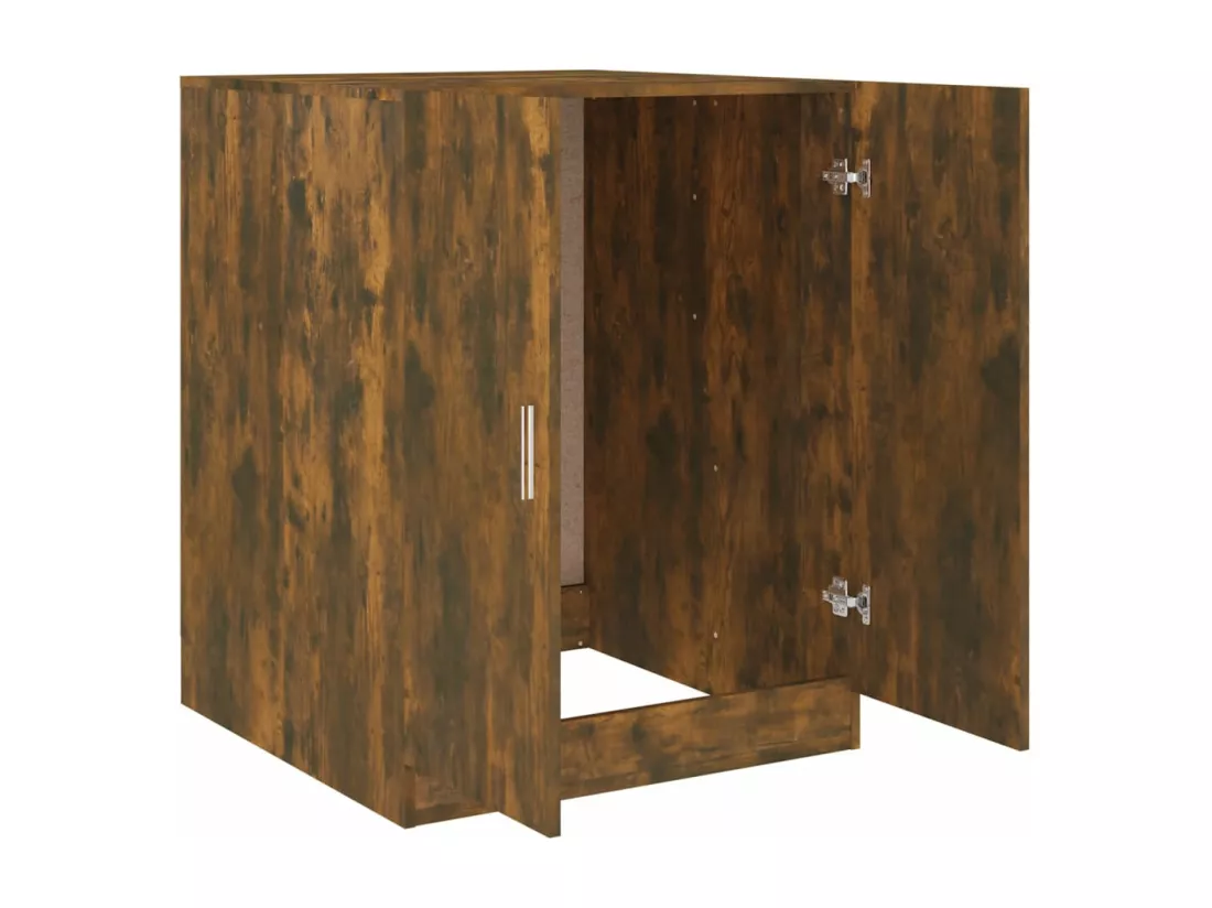 Armoire de machine à laver Chêne fumé Bois d’ingénierie