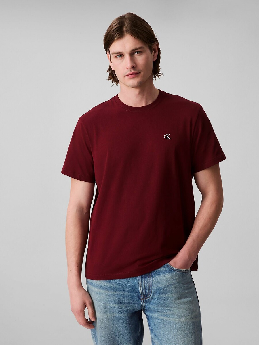 CALVIN KLEIN JEANS<br>Camiseta de manga curta com monograma