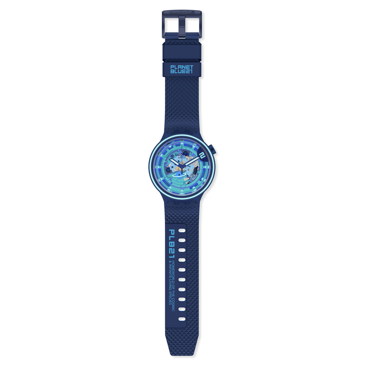 Montre SWATCH Big bold second home homme bracelet silicone bleu