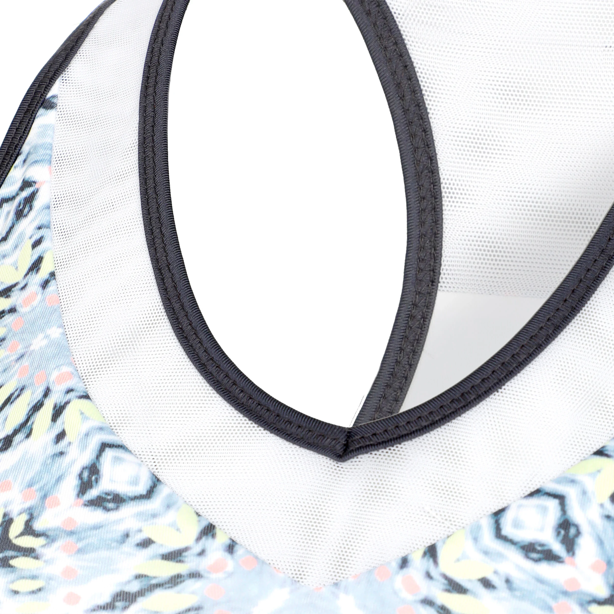 Lucky in Love Tye Dye Groove Débardeur Tank Top Femmes - Blanc , Bleu