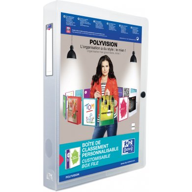 Boite de rangement POLYVISION, A4, PP